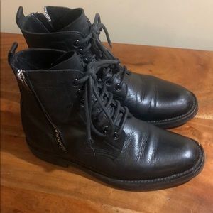 Saint Laurent Ranger Dual Zip Combat Boots 37.5